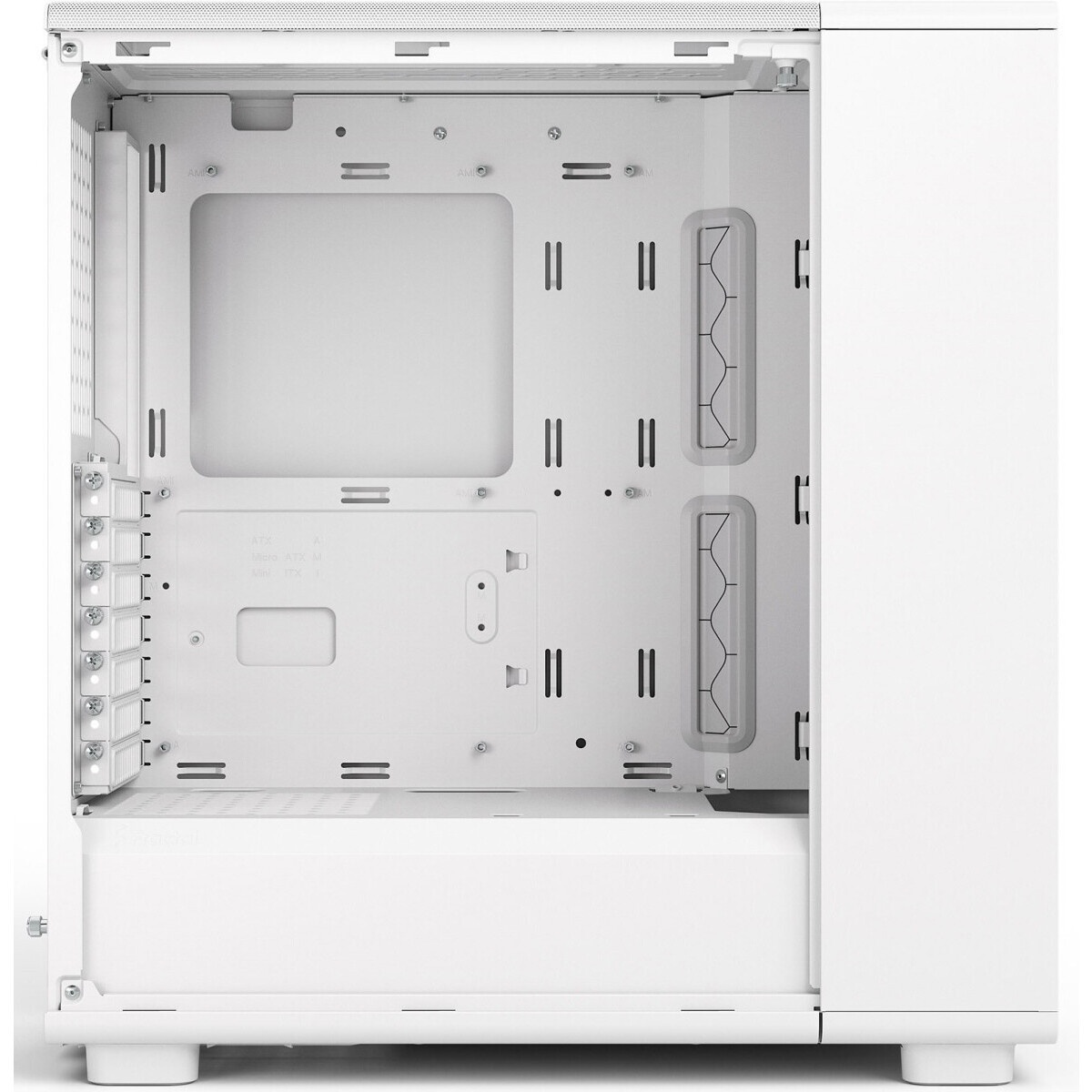 Корпус ПК без блока питания Fractal Design Meshify 2 Compact RGB TG Light Tint, Midi-Tower, 4x120mm