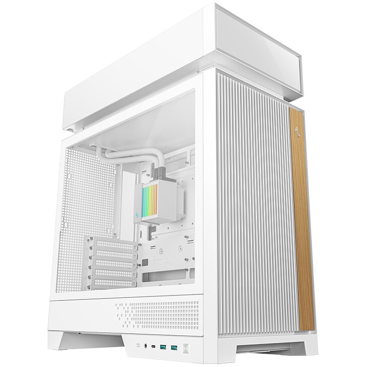 Корпус ПК без блока питания Fractal Design Meshify 2 Compact RGB TG Light Tint, Midi-Tower, 4x120mm