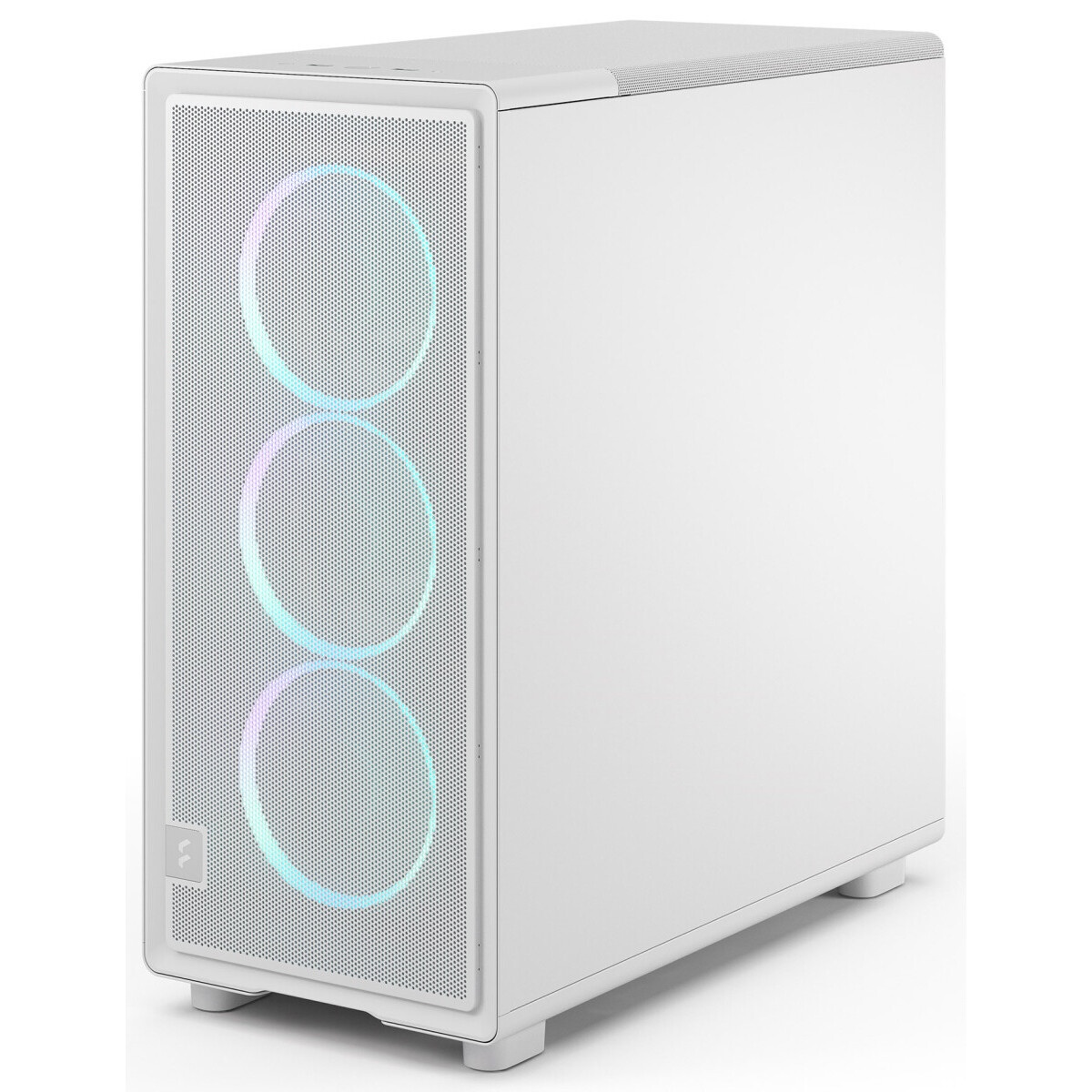 Корпус ПК без блока питания Fractal Design Meshify 2 Compact RGB TG Light Tint, Midi-Tower, 4x120mm