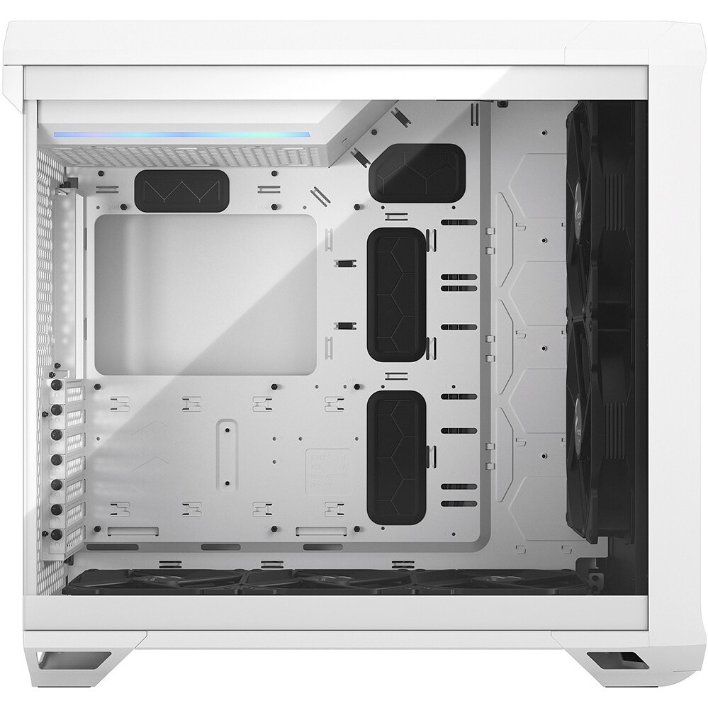 Корпус ПК без блока питания Fractal Design Meshify 2 Compact RGB TG Light Tint, Midi-Tower, 4x120mm