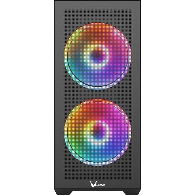 Компьютерный корпус AeroCool / Formula Air Power G5 DUO черный без БП ATX 2x180mm 1xUSB3.0 1xUSB3.1