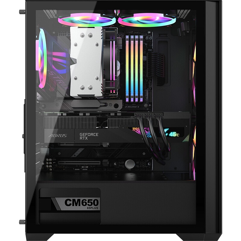 Компьютерный корпус AeroCool / Formula Air Power G5 DUO черный без БП ATX 2x180mm 1xUSB3.0 1xUSB3.1