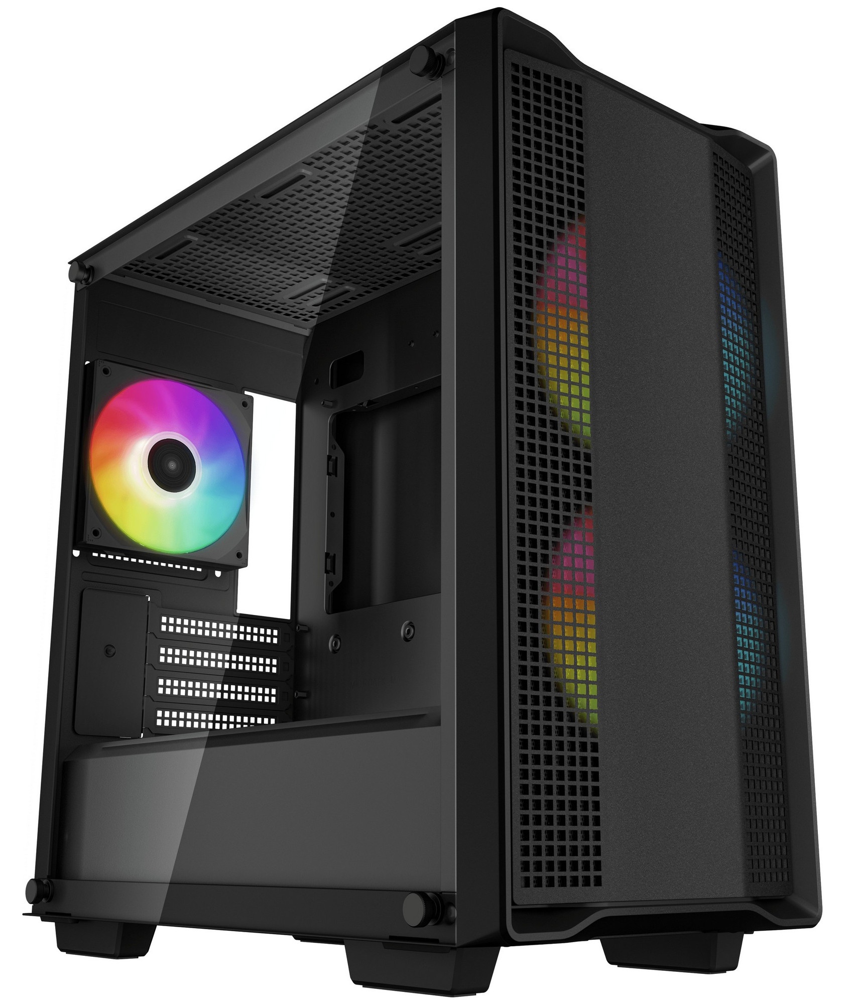 Компьютерный корпус DeepCool CC360 ARGB (R-CC360-BKAPM3-G-1) (mATX, без БП, 2xUSB, с окном)