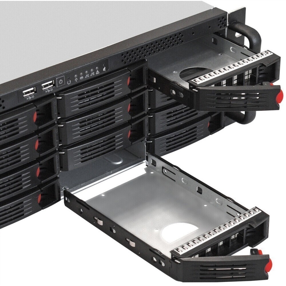 Серверный корпус ExeGate Pro EX281300RUS 3U660-HS16 RM 19", высота 3U, глубина 660, БП 2U-600ADS,16