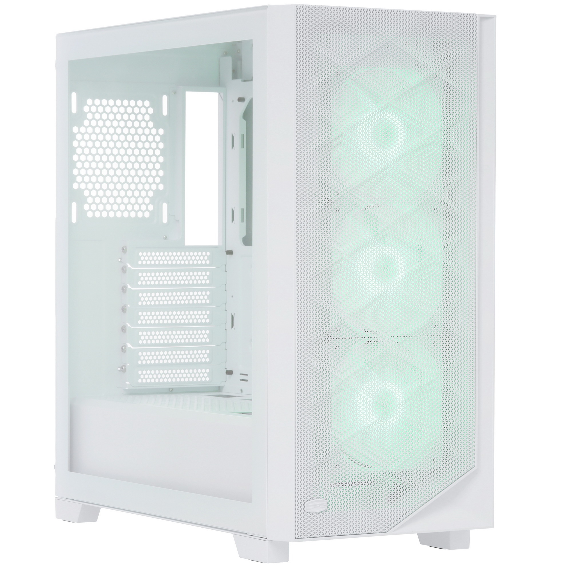Компьютерный корпус PcCooler C3D510 WH ARGB белый без БП ATX 3x120mm 2xUSB3.0 1xUSB3.1 audio bott PS