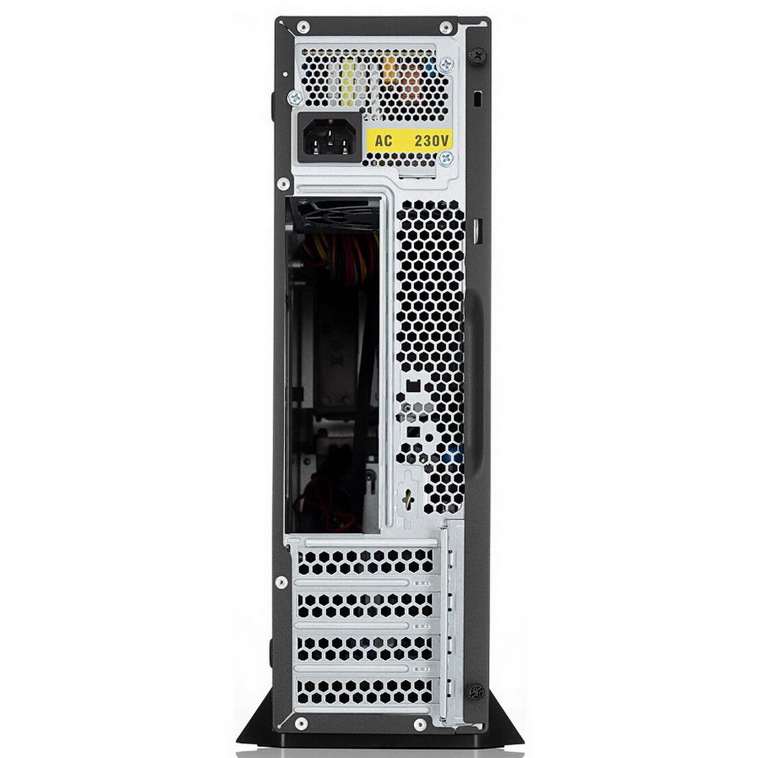 Компьютерный корпус Foxline FL-203-GT-300 mATX case black, w/PSU TFX 300W 80+ bronze, w/2xUSB2.0+2xU
