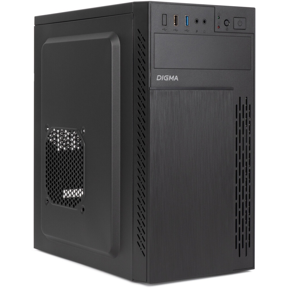 Компьютерный корпус Digma DCC-MN306 черный без БП mATX 1x80mm 1x92mm 2x120mm 2xUSB2.0 1xUSB3.0 audio