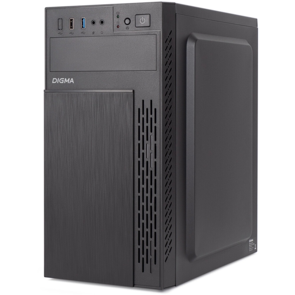 Компьютерный корпус Digma DCC-MN306 черный без БП mATX 1x80mm 1x92mm 2x120mm 2xUSB2.0 1xUSB3.0 audio