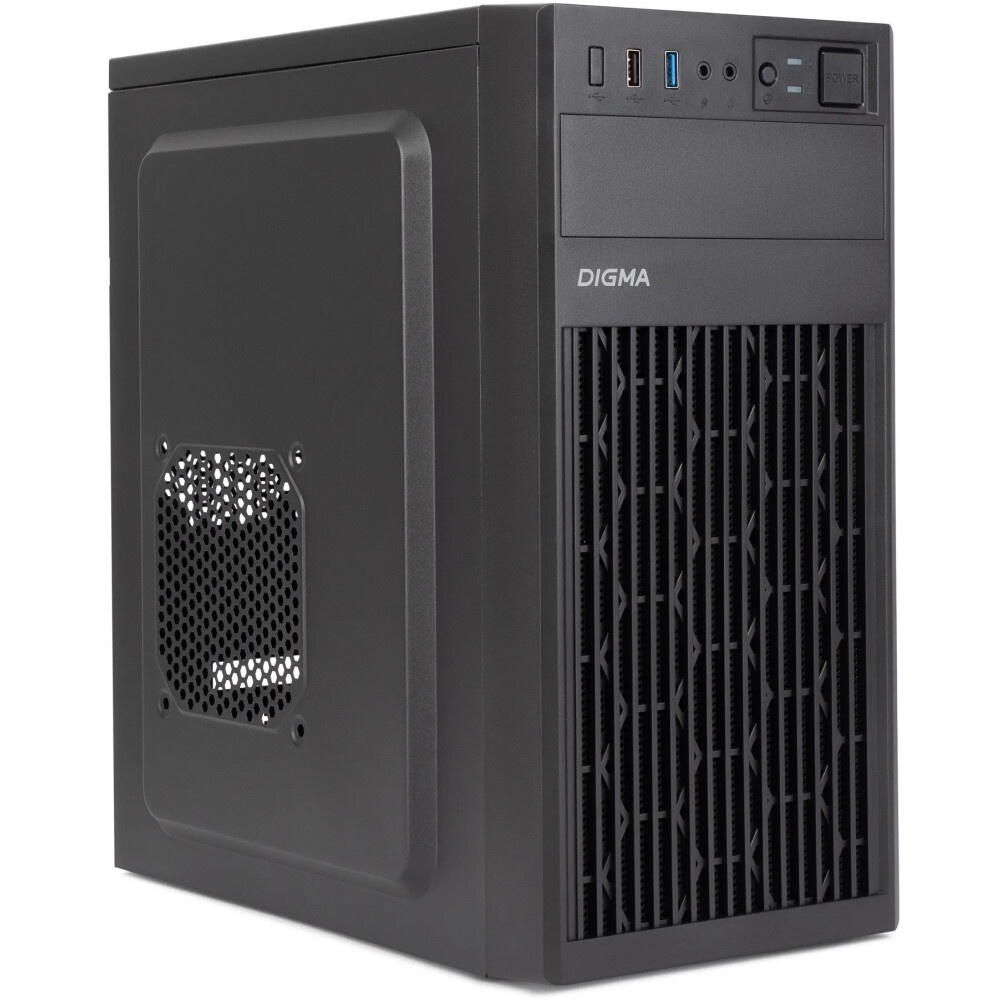 Компьютерный корпус Digma DCC-MN306 черный без БП mATX 1x80mm 1x92mm 2x120mm 2xUSB2.0 1xUSB3.0 audio