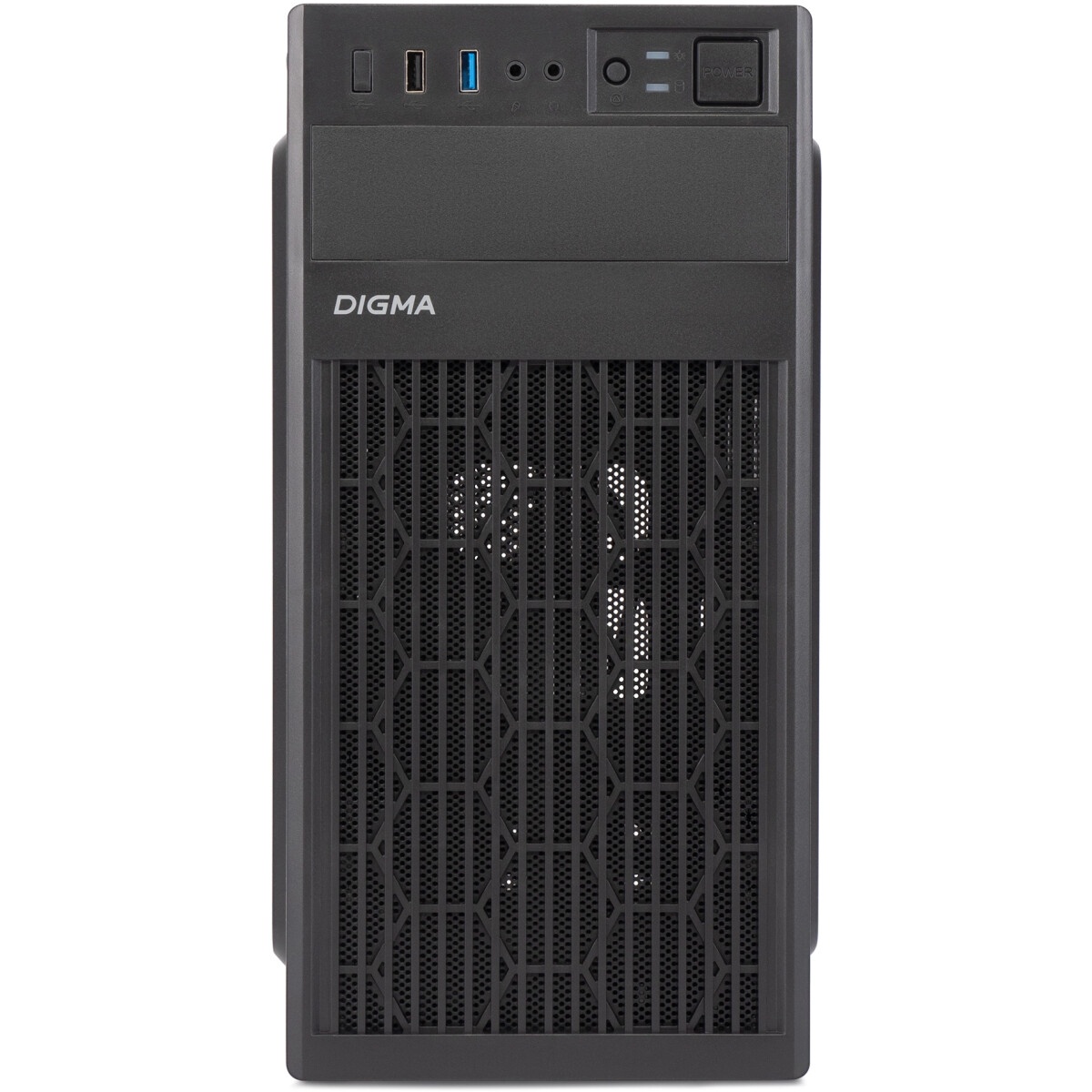 Компьютерный корпус Digma DCC-MN306 черный без БП mATX 1x80mm 1x92mm 2x120mm 2xUSB2.0 1xUSB3.0 audio