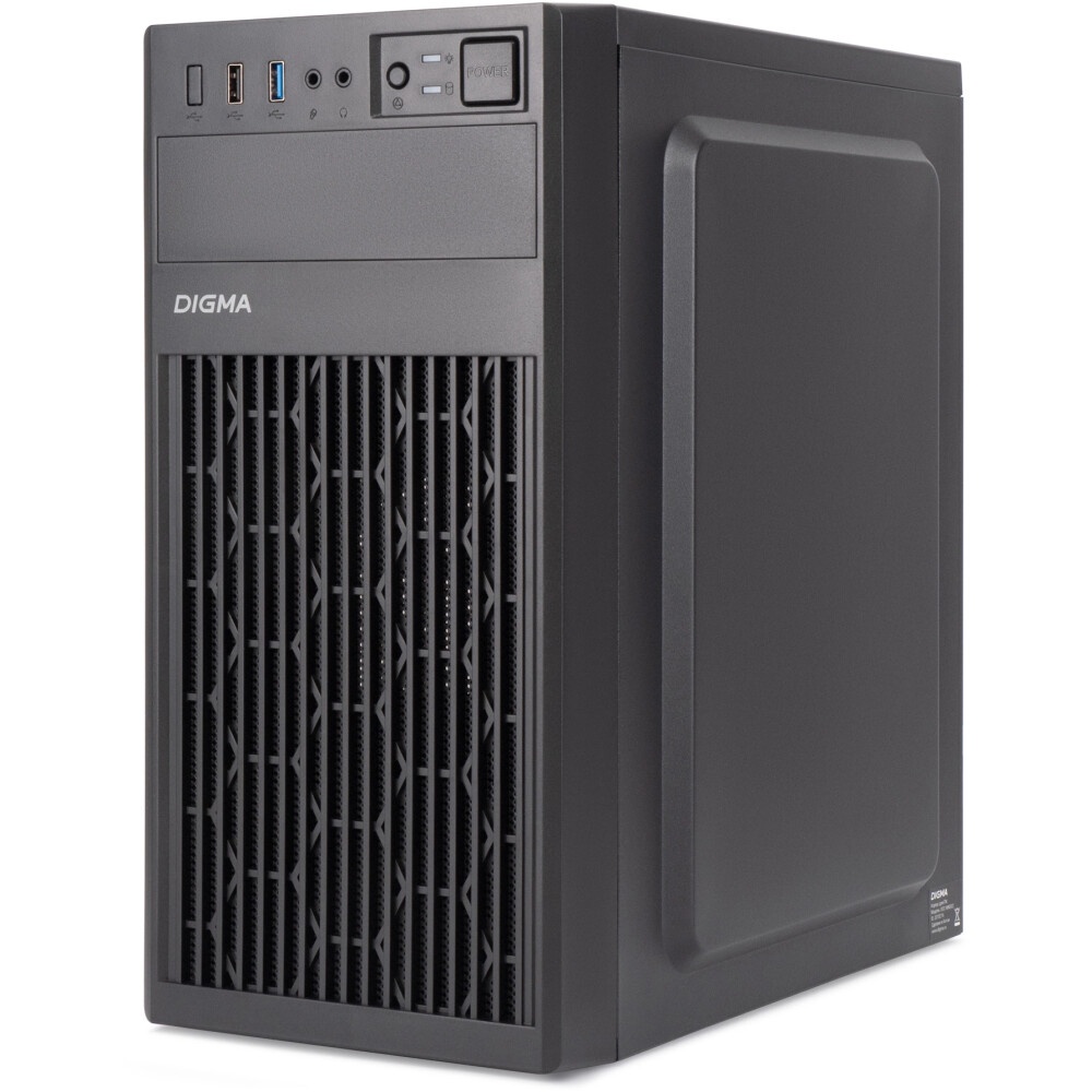 Компьютерный корпус Digma DCC-MN306 черный без БП mATX 1x80mm 1x92mm 2x120mm 2xUSB2.0 1xUSB3.0 audio