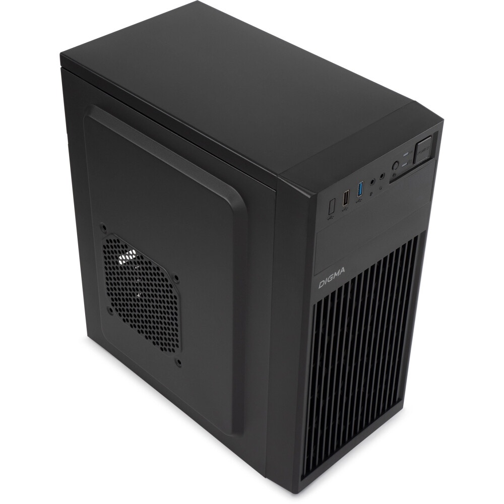 Компьютерный корпус Digma DCC-MN306 черный без БП mATX 1x80mm 1x92mm 2x120mm 2xUSB2.0 1xUSB3.0 audio