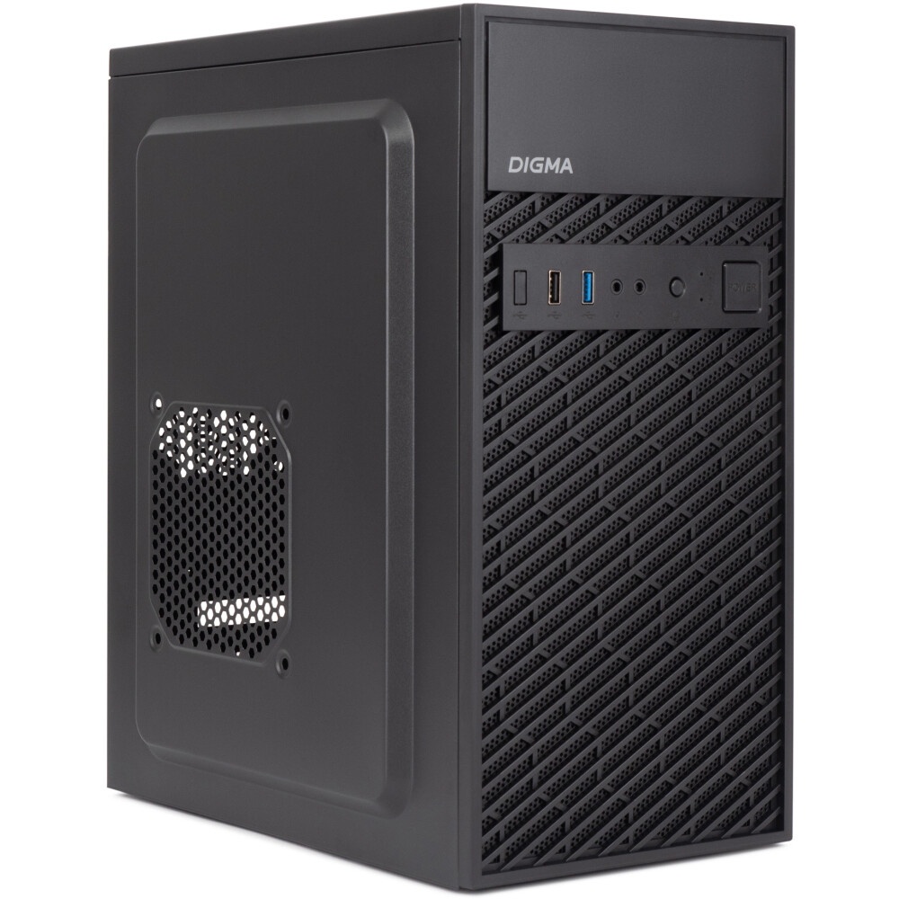 Компьютерный корпус Digma DCC-MN306 черный без БП mATX 1x80mm 1x92mm 2x120mm 2xUSB2.0 1xUSB3.0 audio