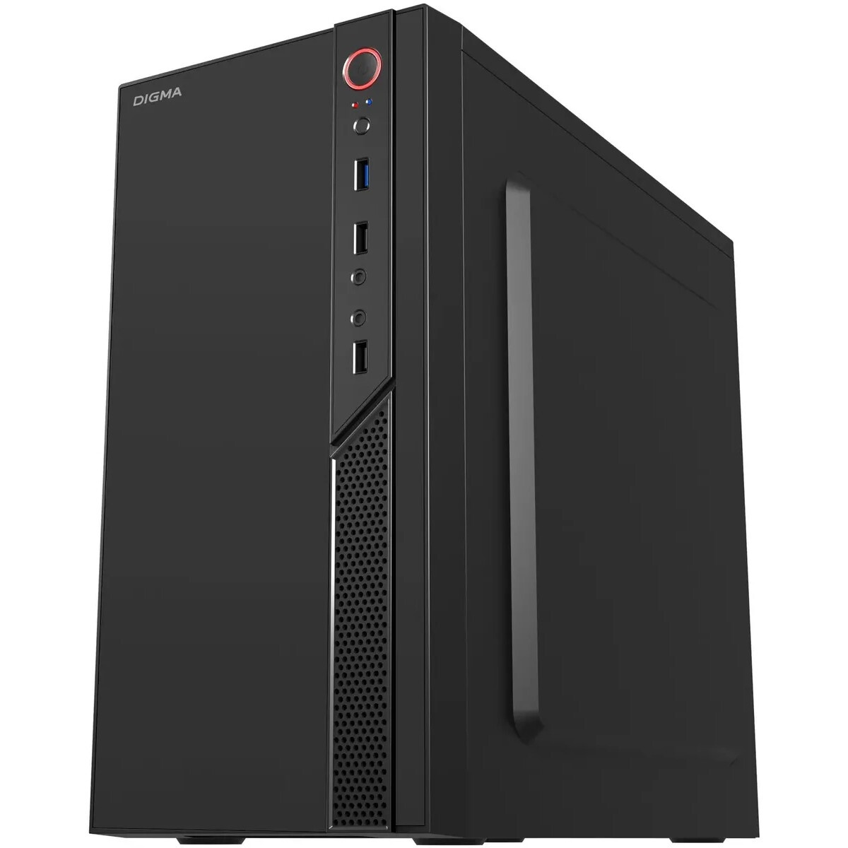 Компьютерный корпус Digma DCC-MN306 черный без БП mATX 1x80mm 1x92mm 2x120mm 2xUSB2.0 1xUSB3.0 audio