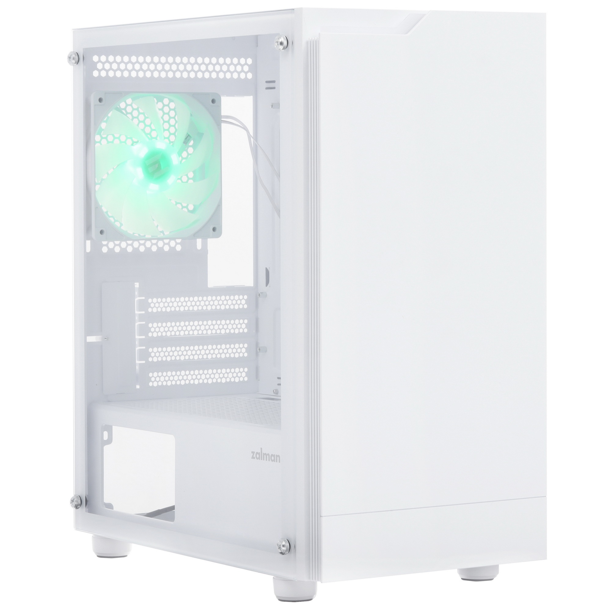 Компьютерный корпус Zalman T4 PLUS, MATX, белый, WINDOW, 1 x Combo (3.5'' or 2.5''), 1x3.5'', 2x2.5"