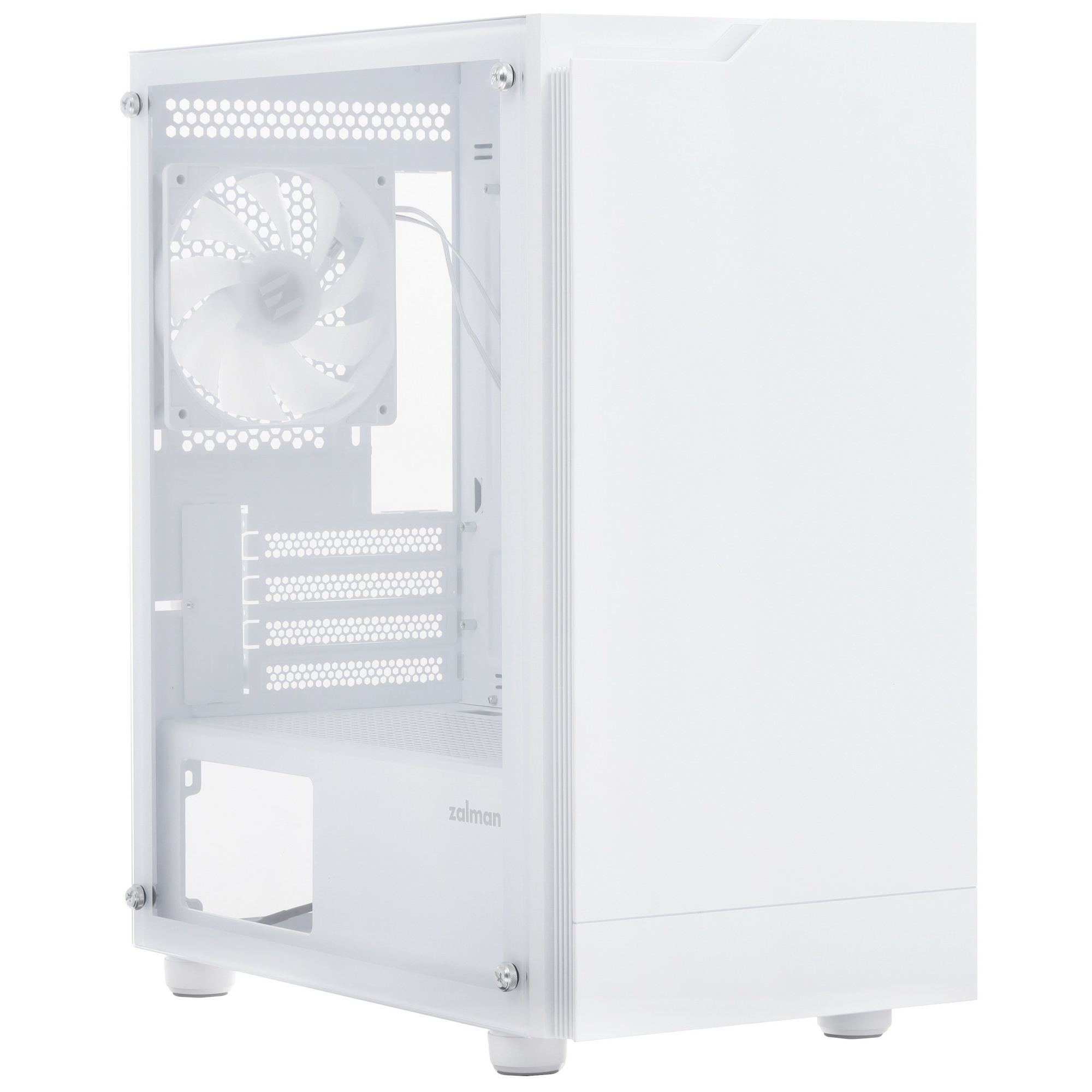 Компьютерный корпус Zalman T4 PLUS, MATX, белый, WINDOW, 1 x Combo (3.5'' or 2.5''), 1x3.5'', 2x2.5"