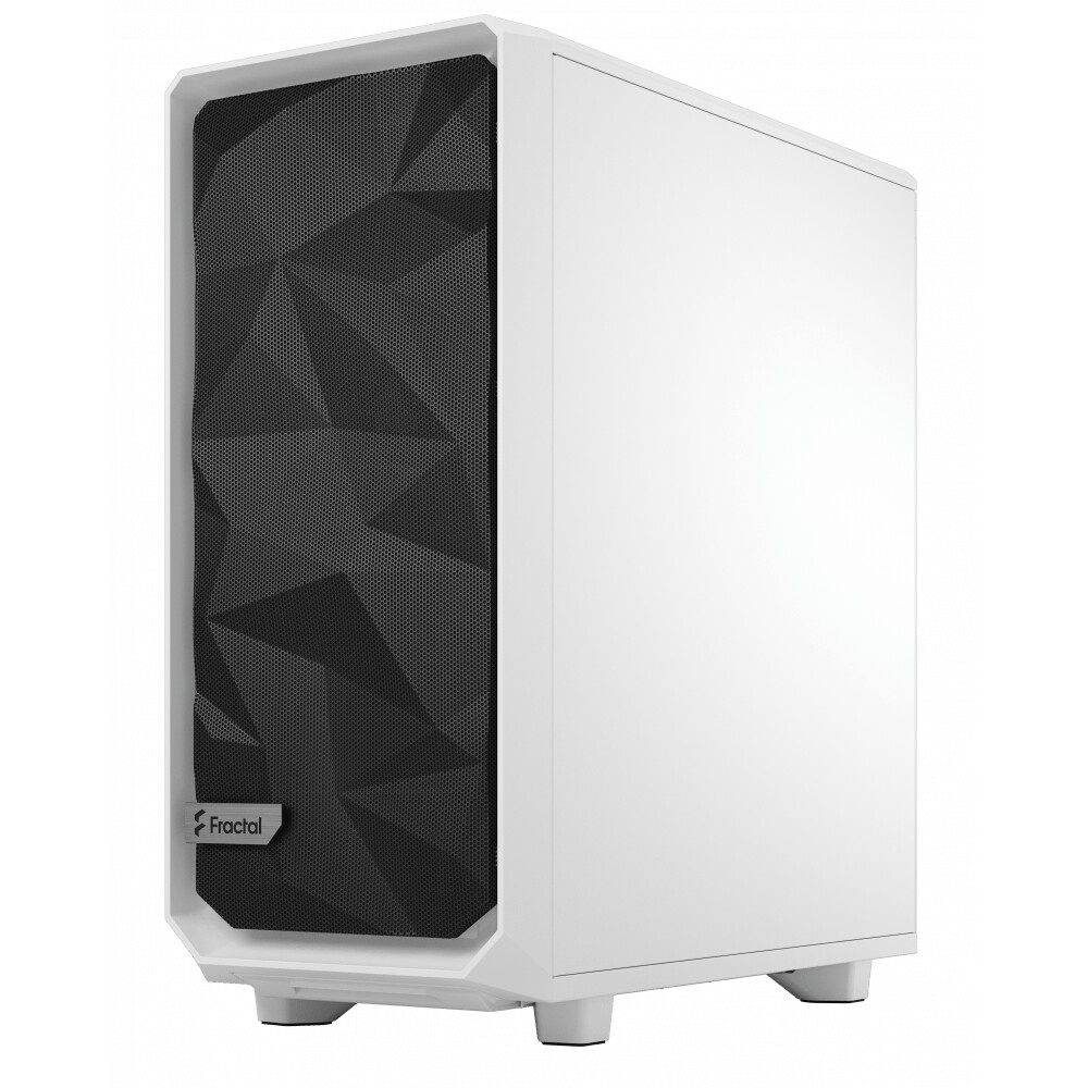 Корпус Fractal Design MESHIFY 2 COMPACT WHITE - TG / ATX, TG / 2x140mm & 1x120mm fans inc. / FD-C-ME