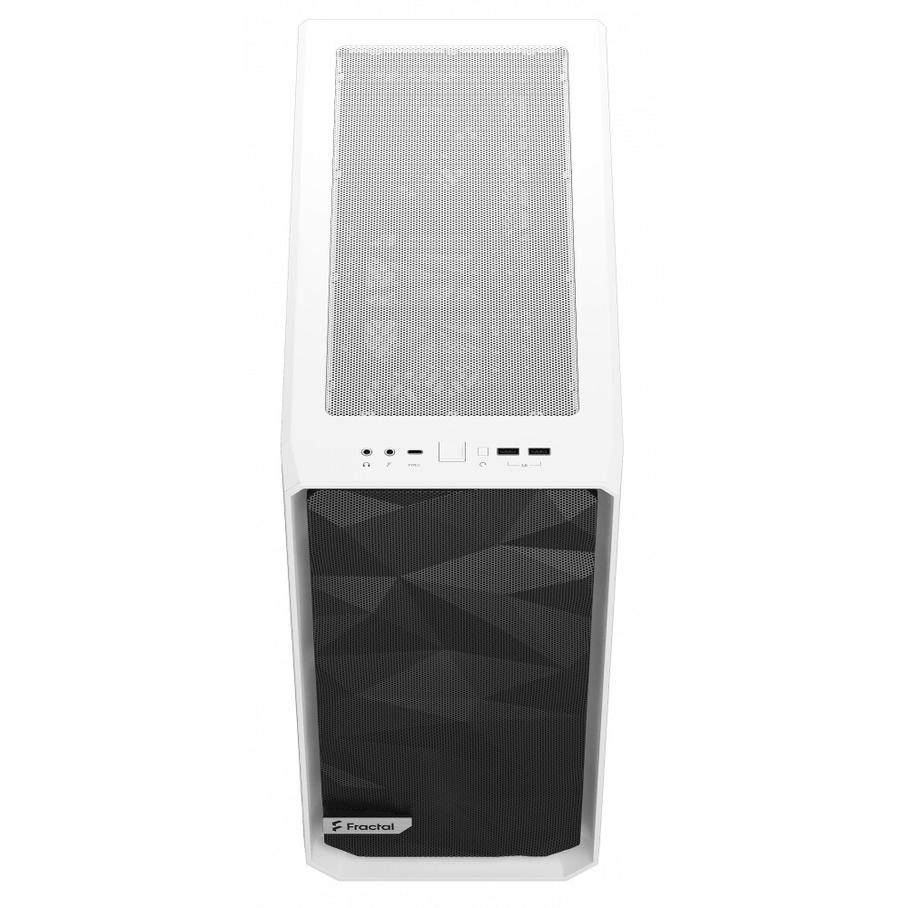 Корпус Fractal Design MESHIFY 2 COMPACT WHITE - TG / ATX, TG / 2x140mm & 1x120mm fans inc. / FD-C-ME