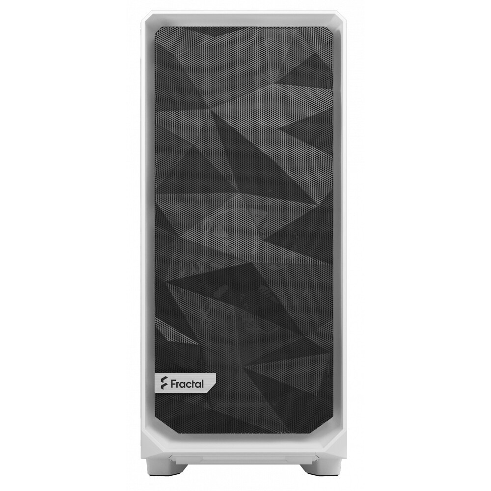 Корпус Fractal Design MESHIFY 2 COMPACT WHITE - TG / ATX, TG / 2x140mm & 1x120mm fans inc. / FD-C-ME
