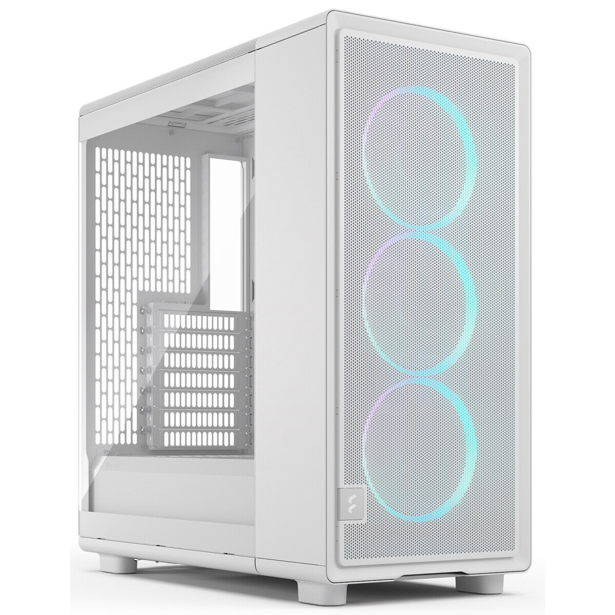 Корпус Fractal Design MESHIFY 2 COMPACT WHITE - TG / ATX, TG / 2x140mm & 1x120mm fans inc. / FD-C-ME