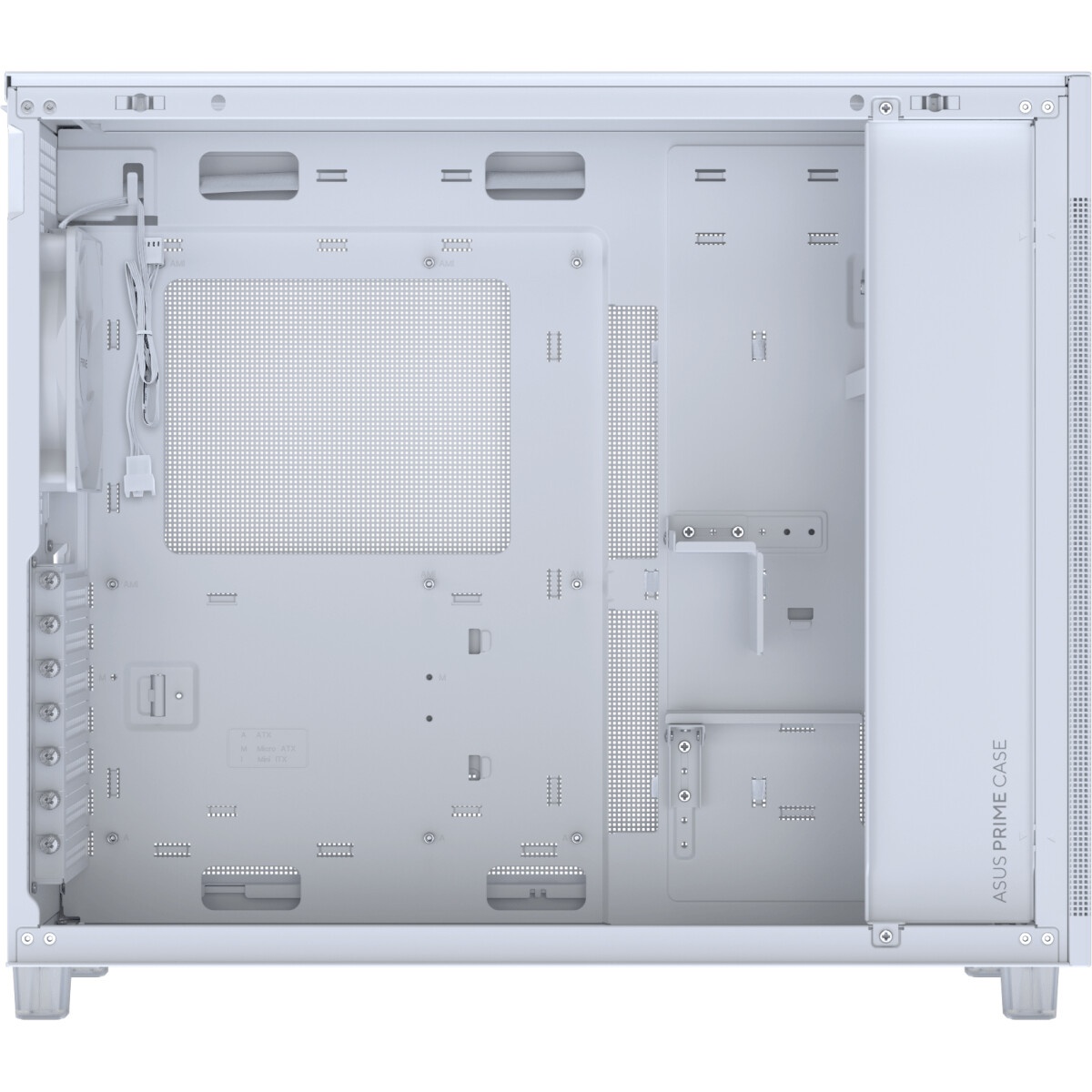 Корпус Fractal Design MESHIFY 2 COMPACT WHITE - TG / ATX, TG / 2x140mm & 1x120mm fans inc. / FD-C-ME