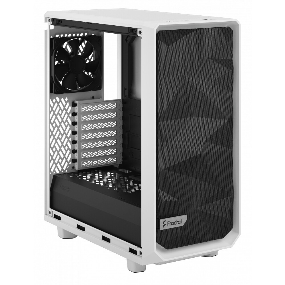 Корпус Fractal Design MESHIFY 2 COMPACT WHITE - TG / ATX, TG / 2x140mm & 1x120mm fans inc. / FD-C-ME