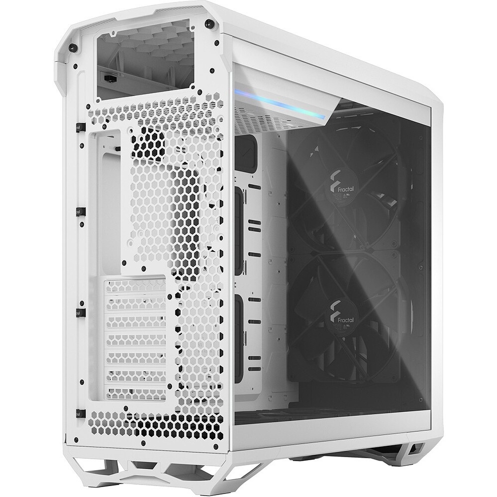 Корпус Fractal Design MESHIFY 2 COMPACT WHITE - TG / ATX, TG / 2x140mm & 1x120mm fans inc. / FD-C-ME