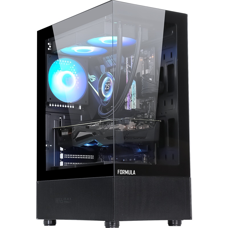 Компьютерный корпус AeroCool / Formula Crystal Z1 PLUS черный без БП ATX 3x120mm 2xUSB2.0 1xUSB3.0 1