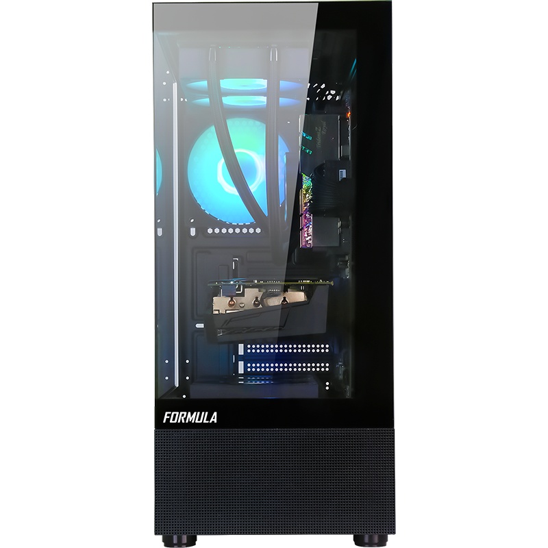 Компьютерный корпус AeroCool / Formula Crystal Z1 PLUS черный без БП ATX 3x120mm 2xUSB2.0 1xUSB3.0 1
