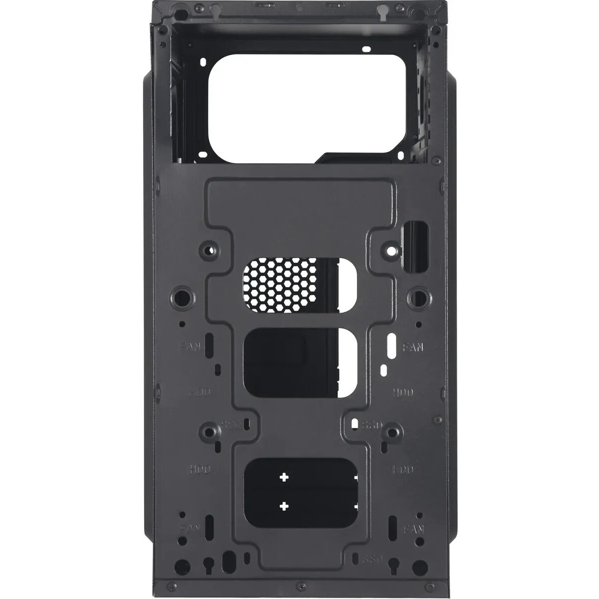 Компьютерный корпус KingPrice KPCC-MN210 черный без БП mATX 1x80mm 2x120mm 2xUSB2.0 audio
