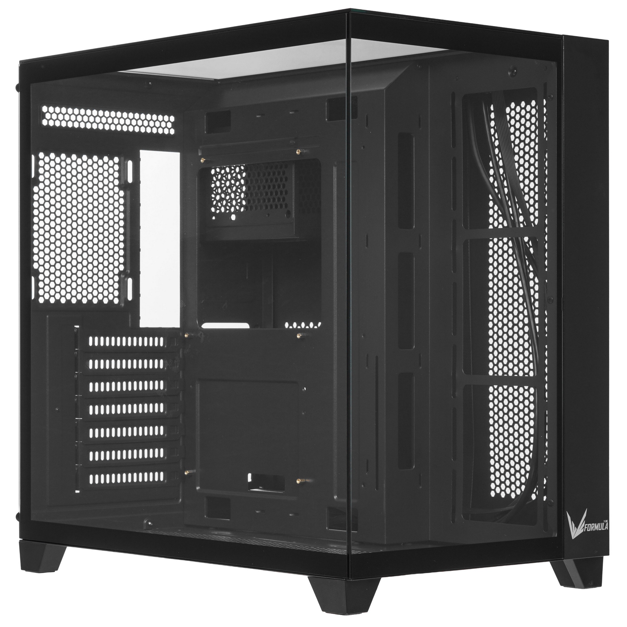 Компьютерный корпус Aerocool / Formula Crystal Z9 черный без БП ATX 7x120mm 2xUSB3.0 audio bott PSU