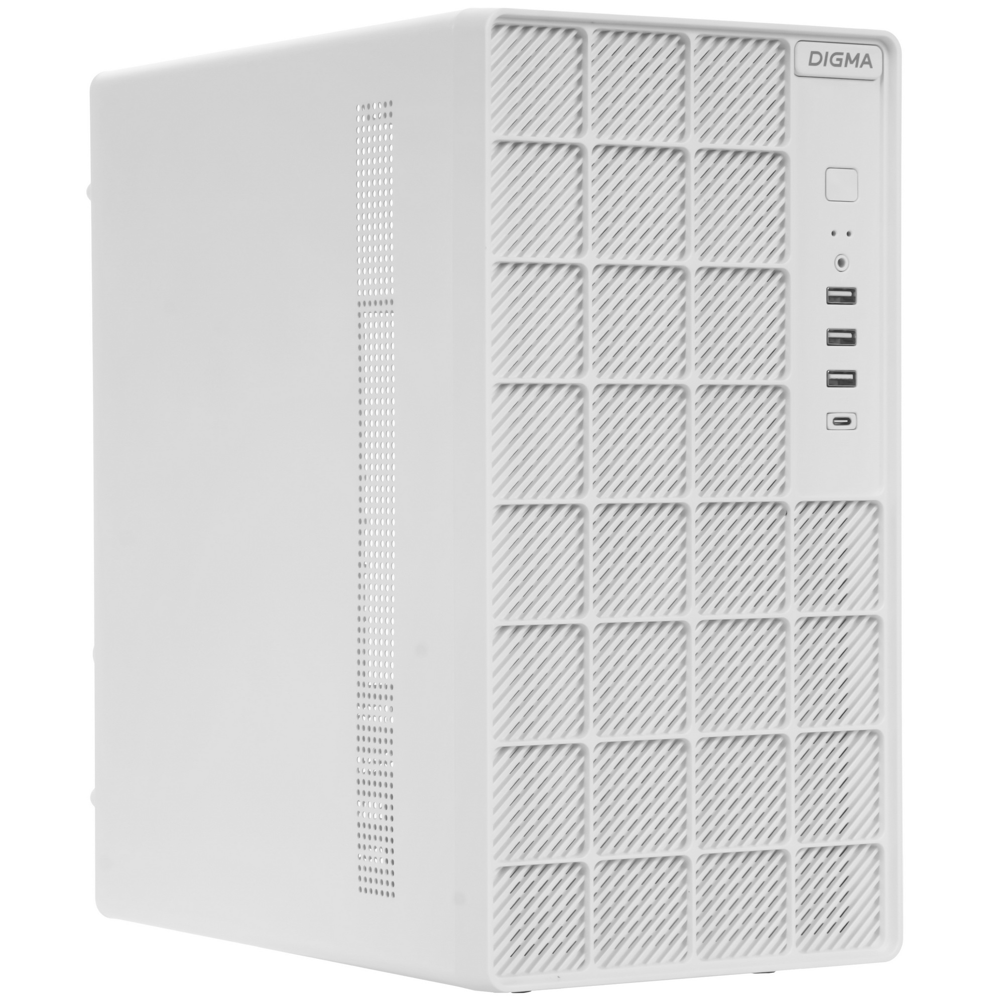 Корпус Digma DCC-MN304 белый без БП mATX 2x120mm 2xUSB2.0 1xUSB3.0 audio