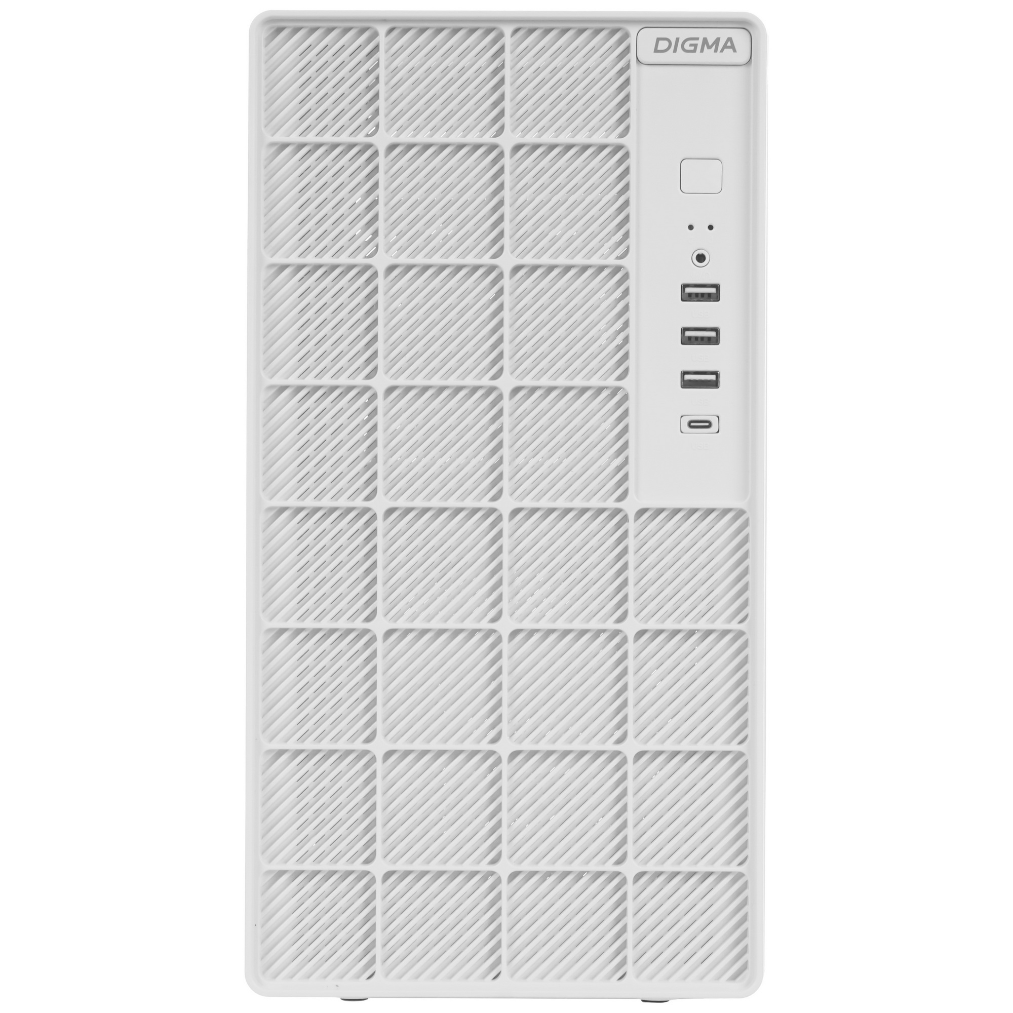 Корпус Digma DCC-MN304 белый без БП mATX 2x120mm 2xUSB2.0 1xUSB3.0 audio