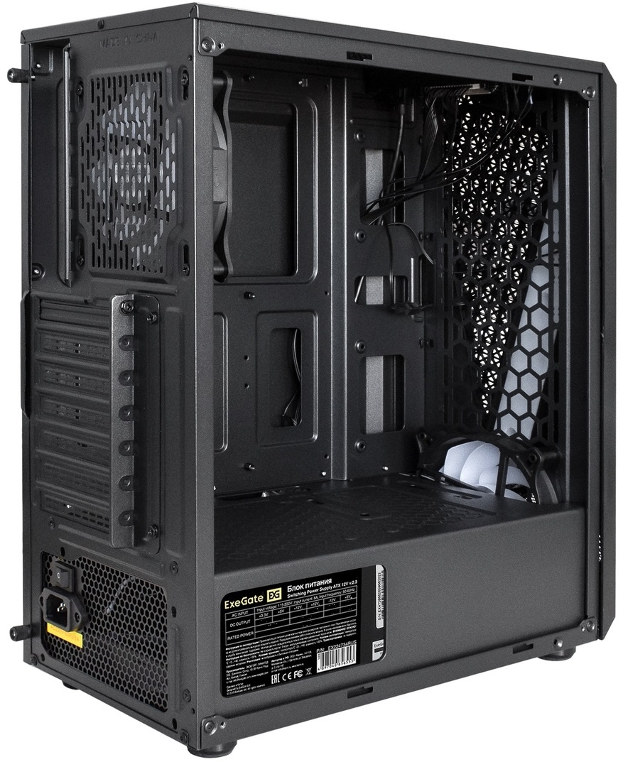 Компьютерный корпус Miditower ExeGate EVO-8225-NPX700 (ATX, БП 700NPX с вент. 12см, 2*USB+1*USB3.0,