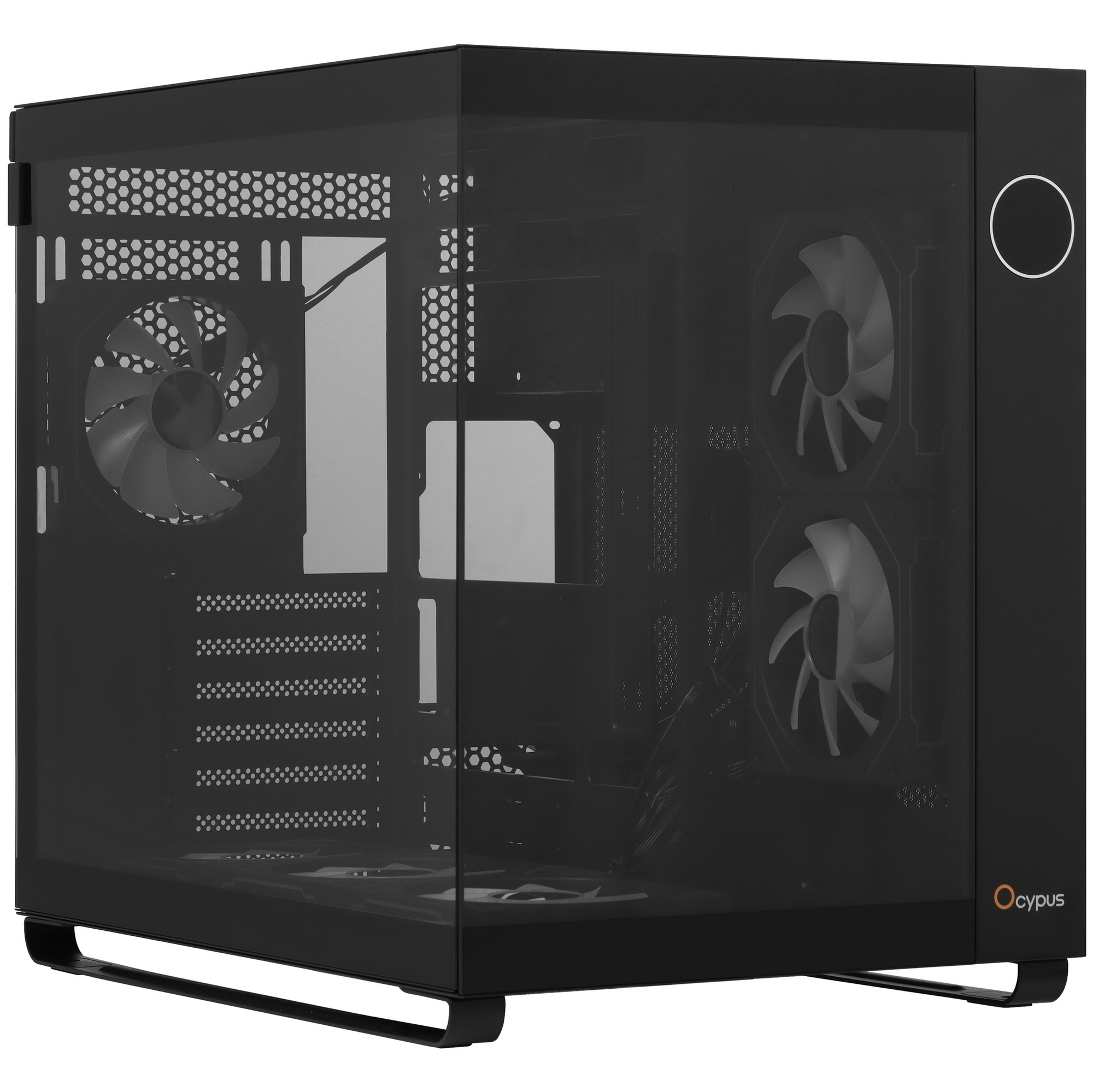 Корпус  Ocypus Iota C70 BK ARGB ATX / win / black / 6 ARGB fans / no PSU / Tempered Glass