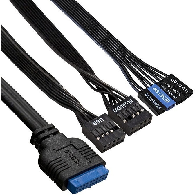 Компьютерный корпус Miditower ExeGate EX290188RUS AA-442U2-AA400 (ATX, AA400 8 см, 1*USB+2*USB3.0, а