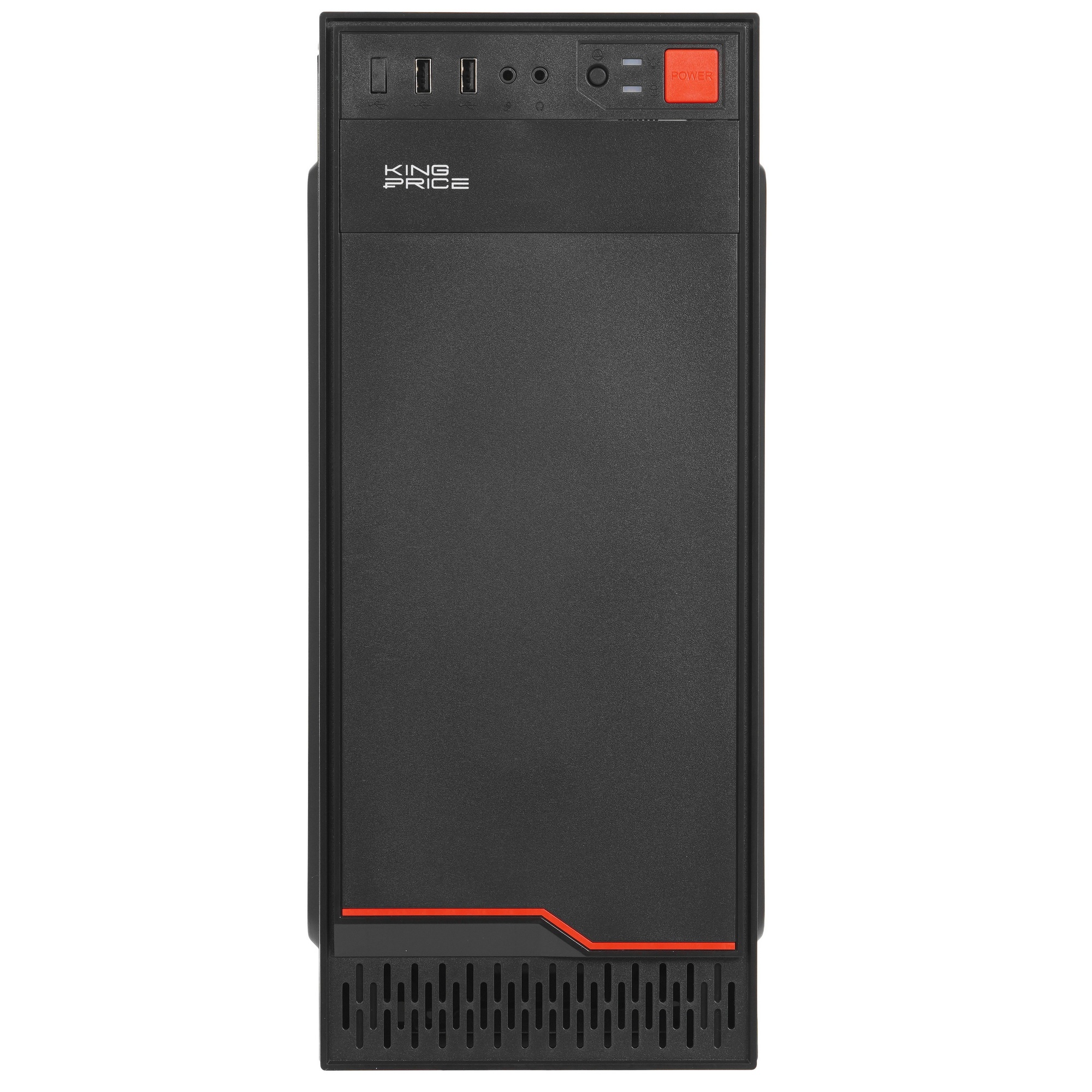 Корпус KingPrice KPCC-MD201 черный без БП ATX 1x80mm 4x120mm 2xUSB2.0 audio