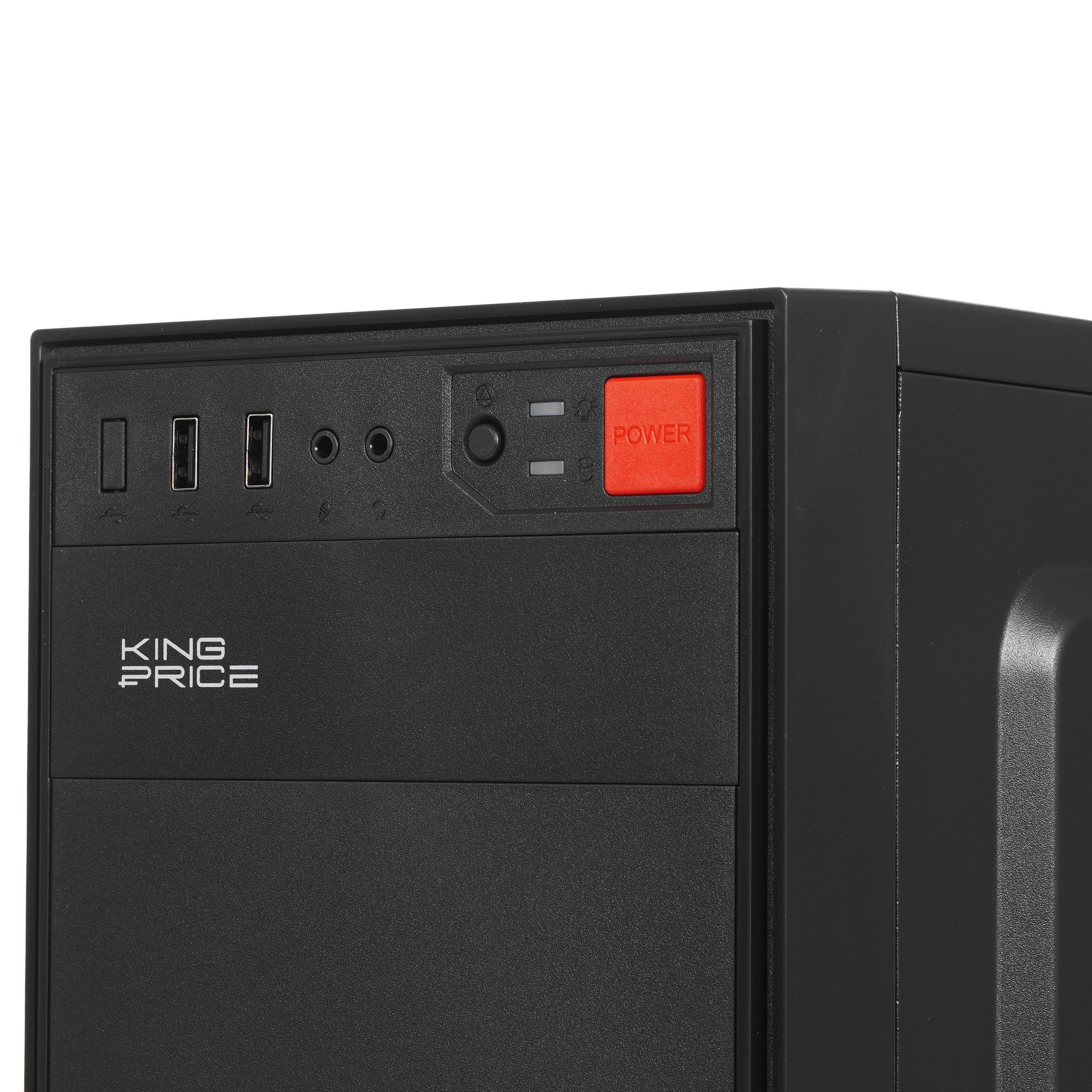 Корпус KingPrice KPCC-MD201 черный без БП ATX 1x80mm 4x120mm 2xUSB2.0 audio