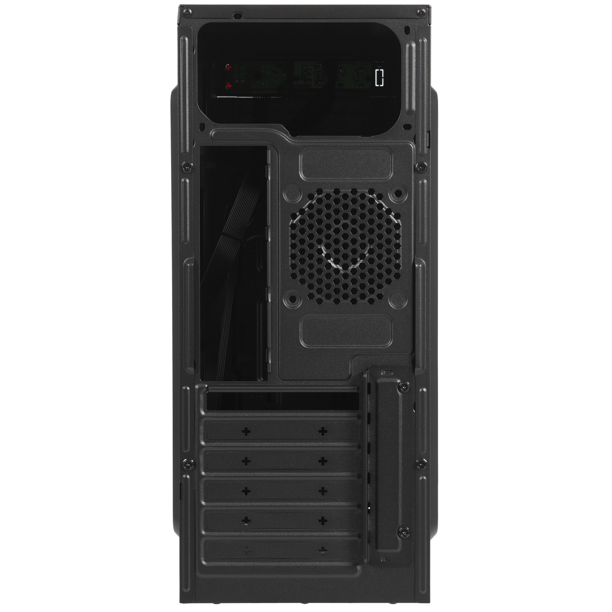 Корпус KingPrice KPCC-MD201 черный без БП ATX 1x80mm 4x120mm 2xUSB2.0 audio