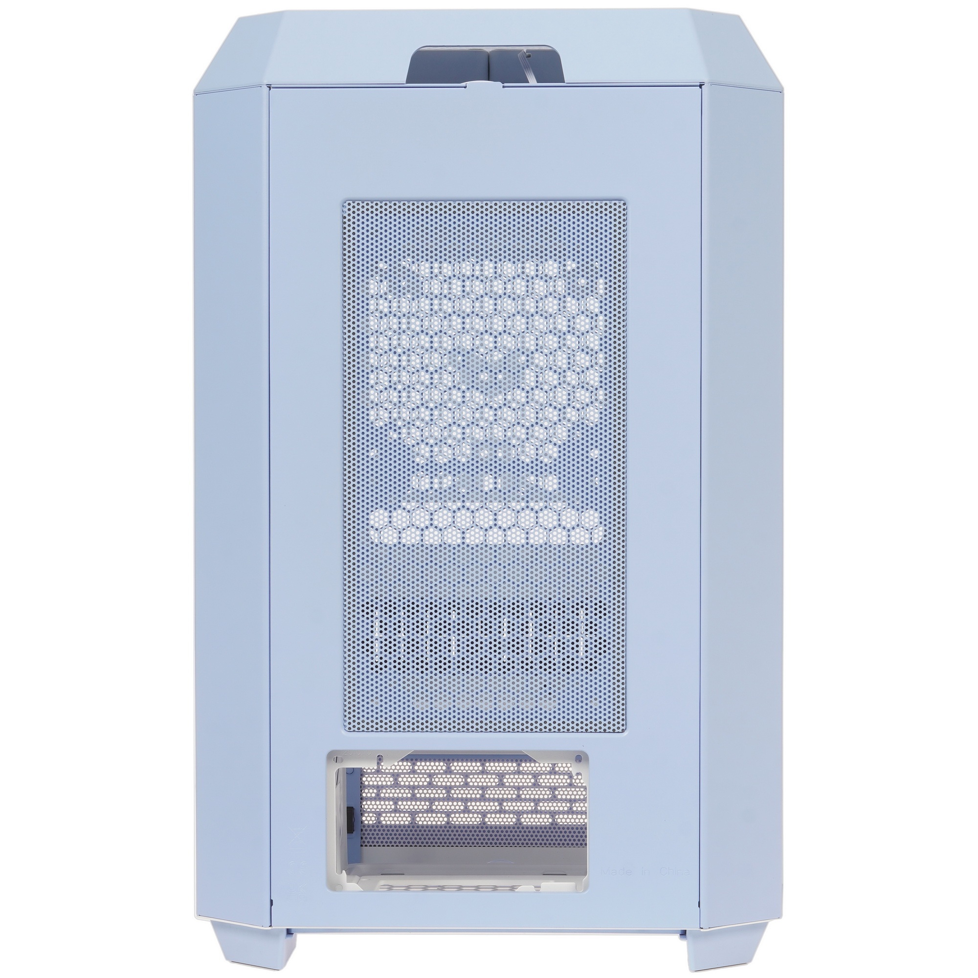 Корпус Thermaltake The Tower 300 Hydrangea голубой без БП miniITX 8x120mm 6x140mm 2xUSB3.0 audio bot
