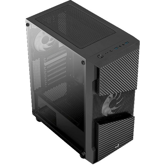 Компьютерный корпус Aerocool / Formula Skribble черный без БП ATX 2x120mm 2xUSB3.0 audio bott PSU