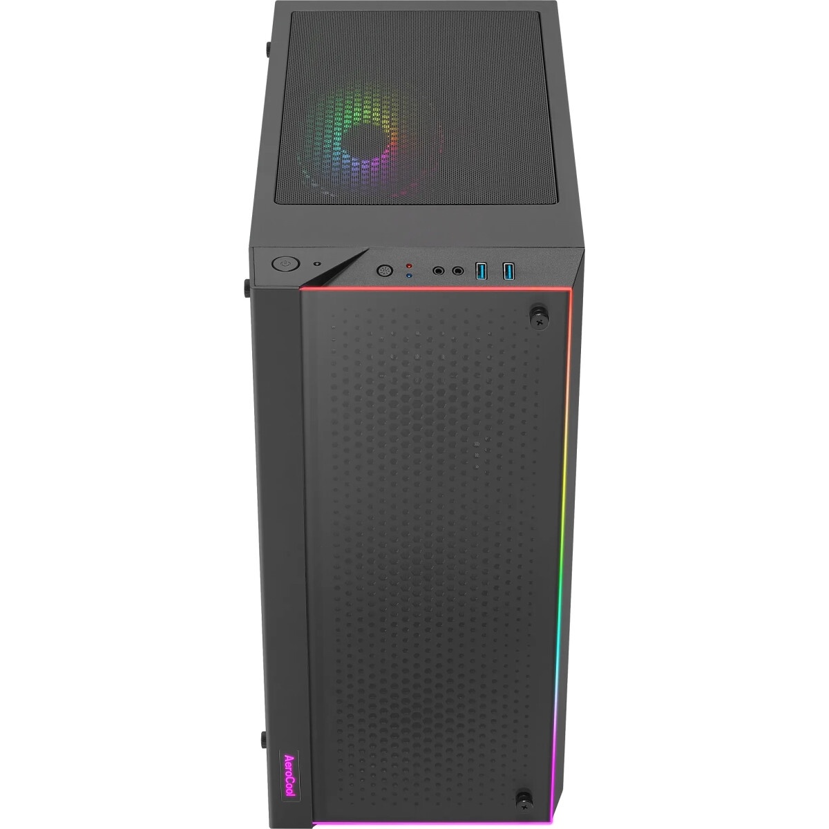 Компьютерный корпус Aerocool / Formula Skribble черный без БП ATX 2x120mm 2xUSB3.0 audio bott PSU