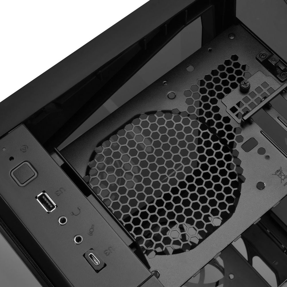 Компьютерный корпус SilverStone SST-LD03B-AF TO-LD03-BK-GLASS AND AIR FLOW VENT-SST  (810256)