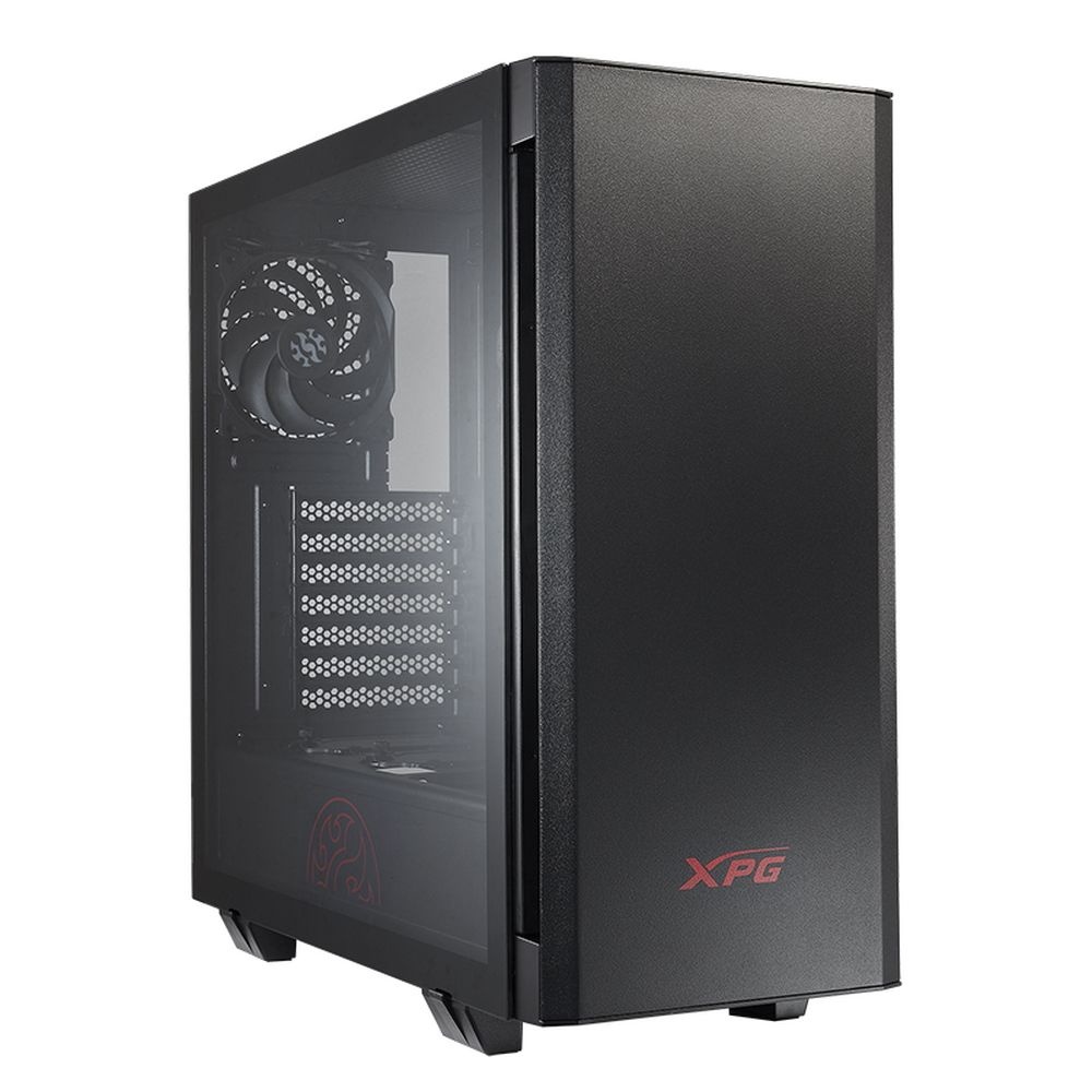 Компьютерный корпус XPG INVADER-BLACKCOLOR BOXWORLDWIDE (ATX, подсветка ARGB, 2  вентилятора 120мм,