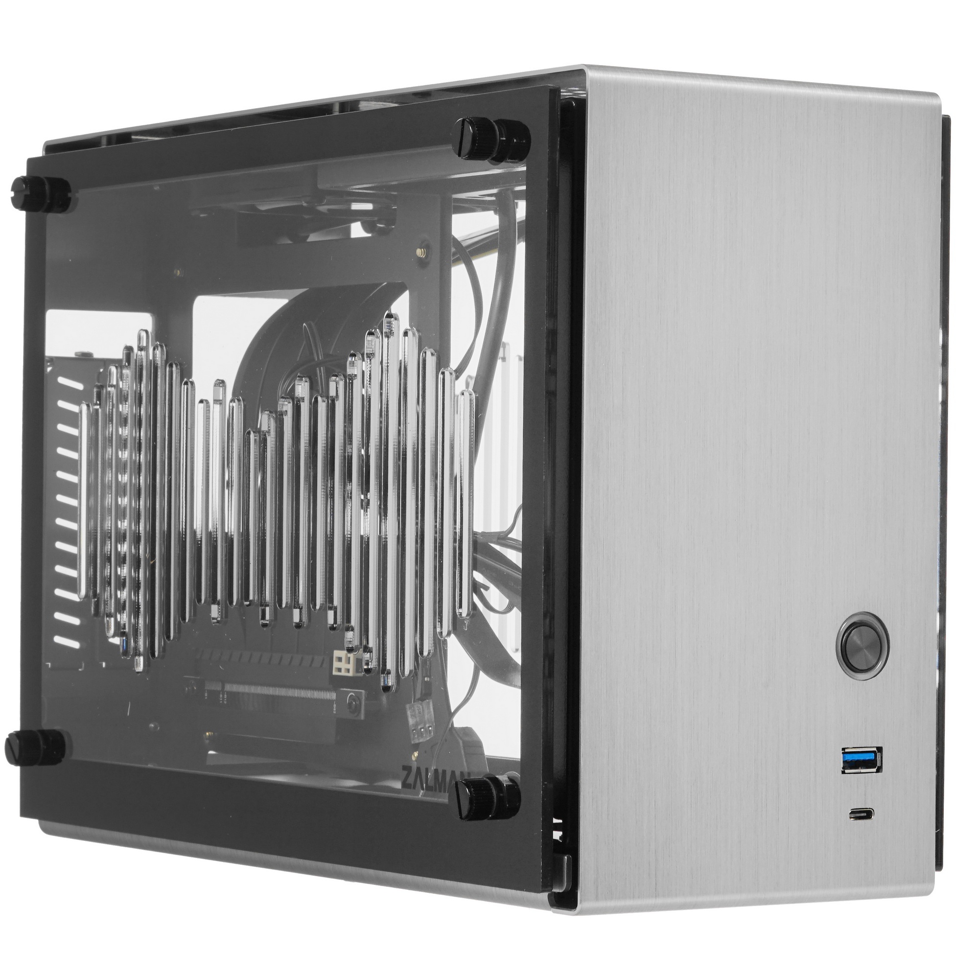 Компьютерный корпус MINITOWER MITX W/O PSU M2 MINI SILVER ZALMAN