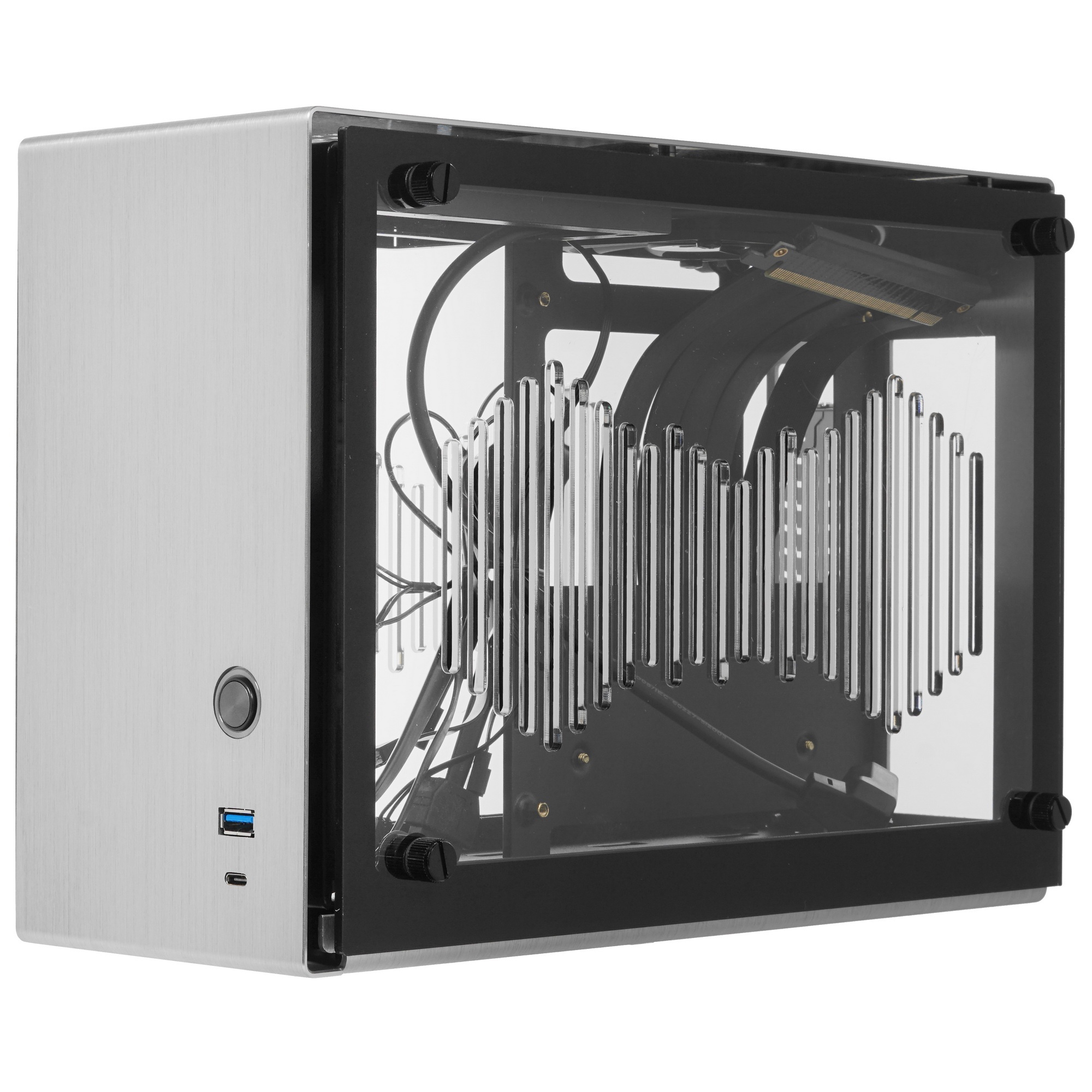 Компьютерный корпус MINITOWER MITX W/O PSU M2 MINI SILVER ZALMAN