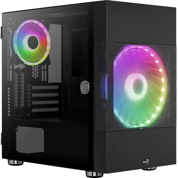 Компьютерный корпус Aerocool / Formula Atomic V1 без БП, mATX, боковое окно (закаленное стекло), чер