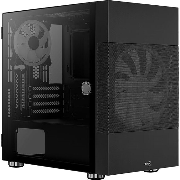 Компьютерный корпус Aerocool / Formula Atomic V1 без БП, mATX, боковое окно (закаленное стекло), чер