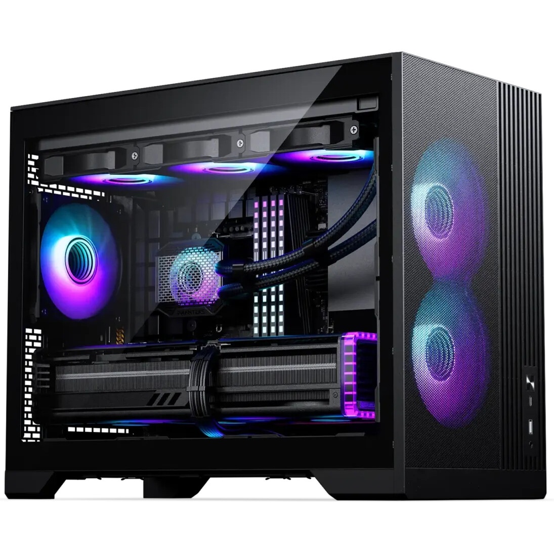 Компьютерный корпус Aerocool / Formula Atomic V1 без БП, mATX, боковое окно (закаленное стекло), чер