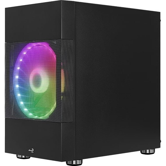 Компьютерный корпус Aerocool / Formula Atomic V1 без БП, mATX, боковое окно (закаленное стекло), чер